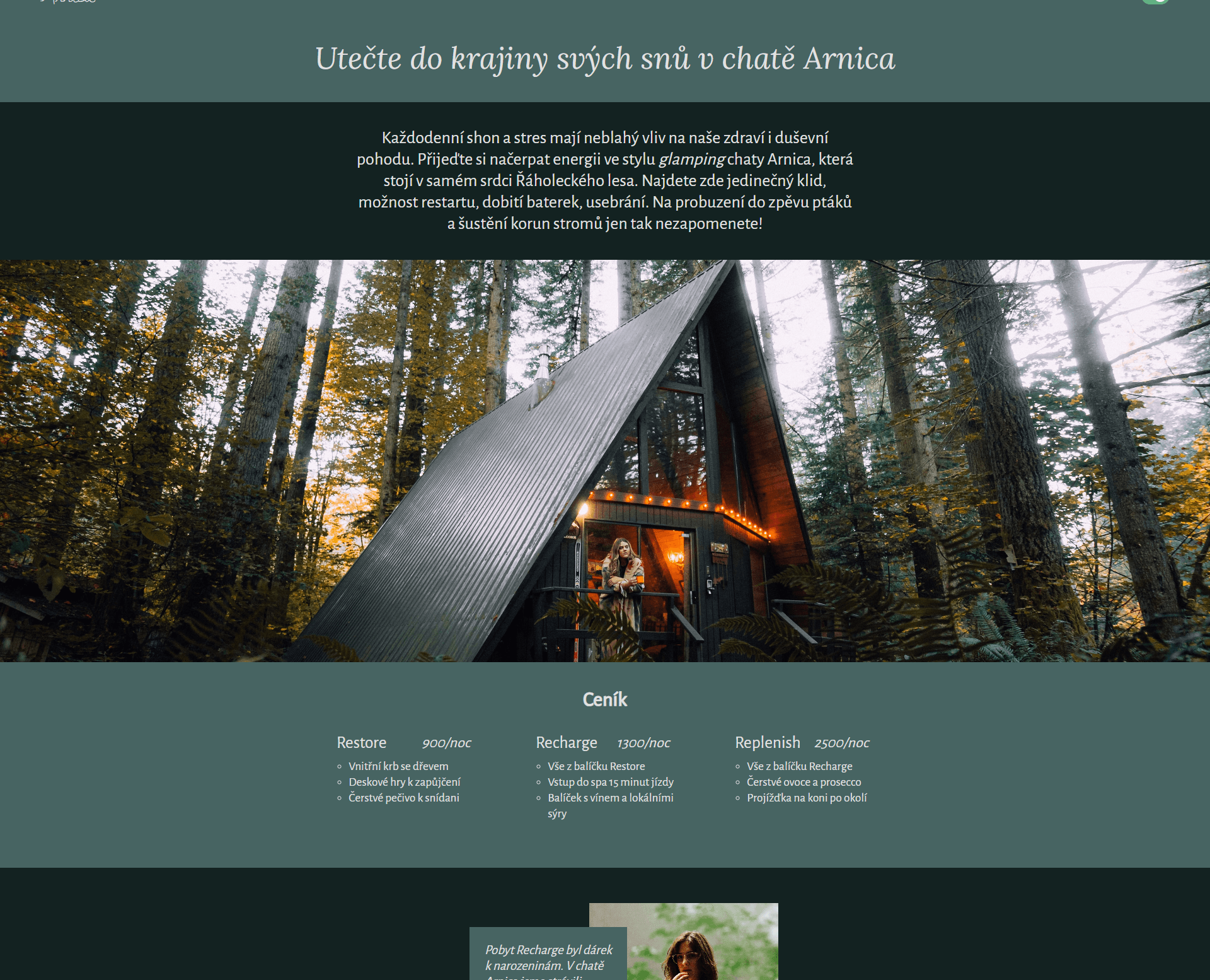 The Arnica Cottage Web project image